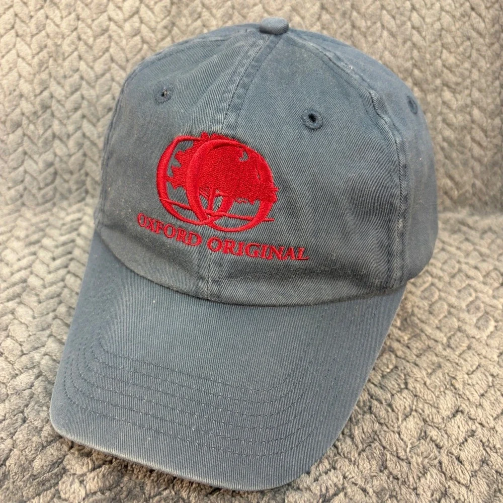 Imperial Oxford Original Blue Cotton Baseball Cap Hat Adjustable X210V